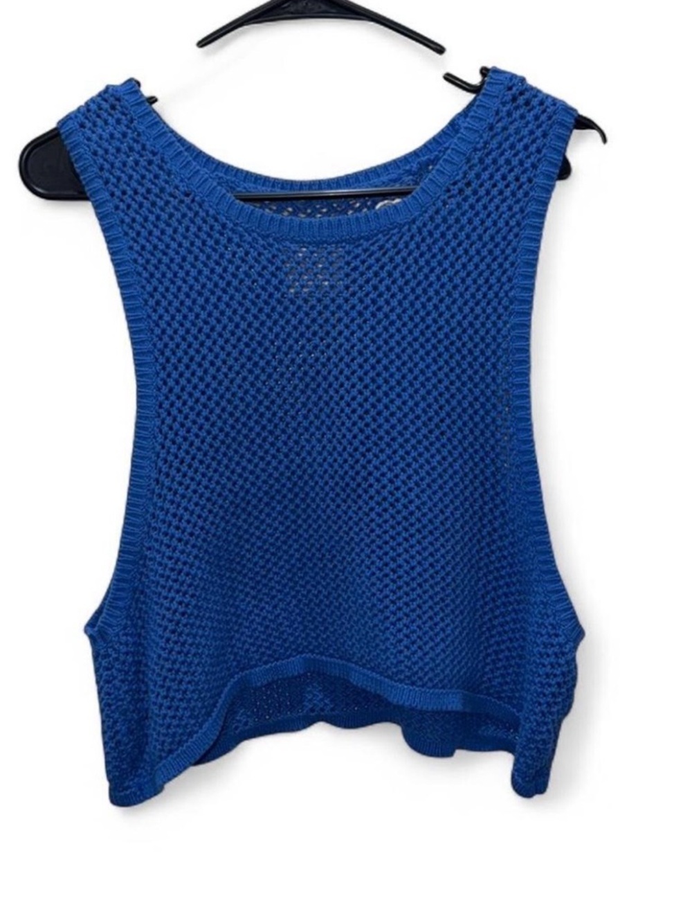 Offline by Aerie Blue Knit Sleeveless Crop Top